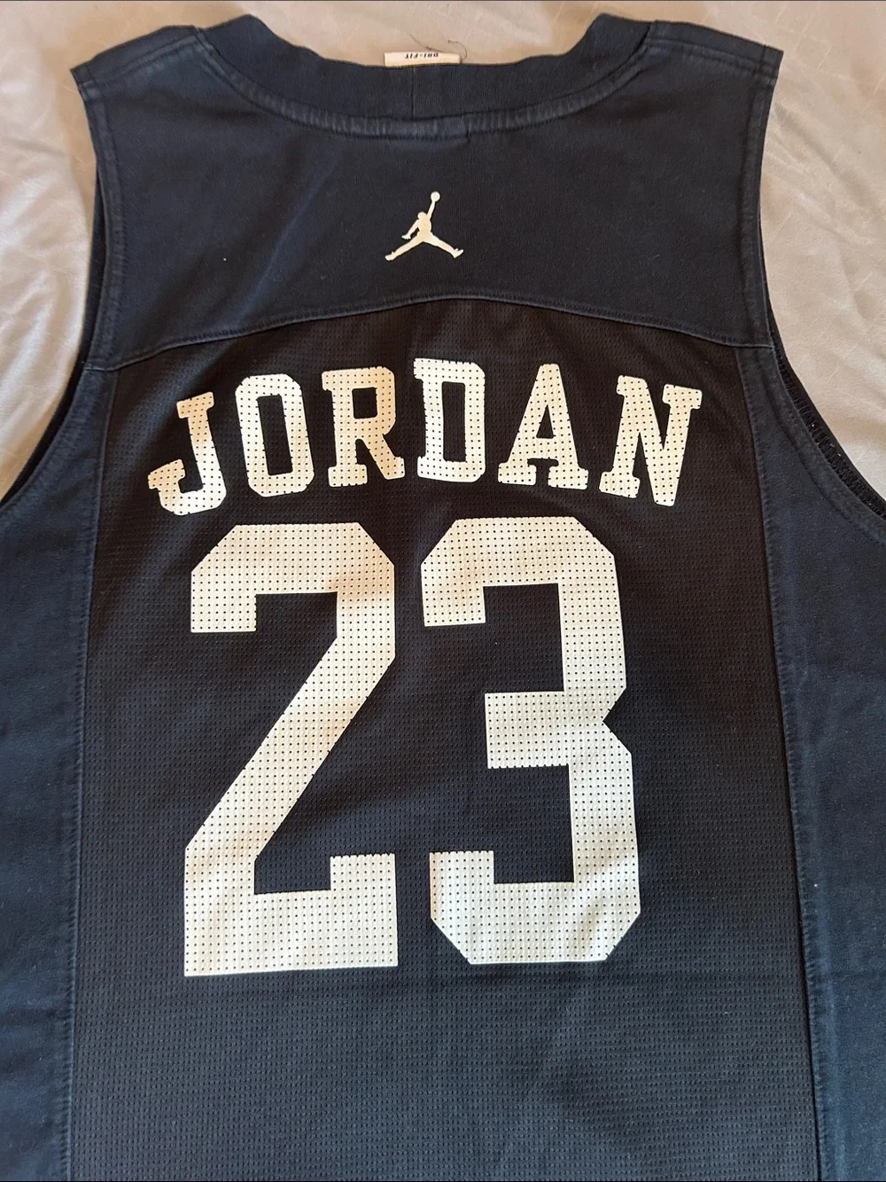 🔥Jordan Black Tank with White Jumpman 23